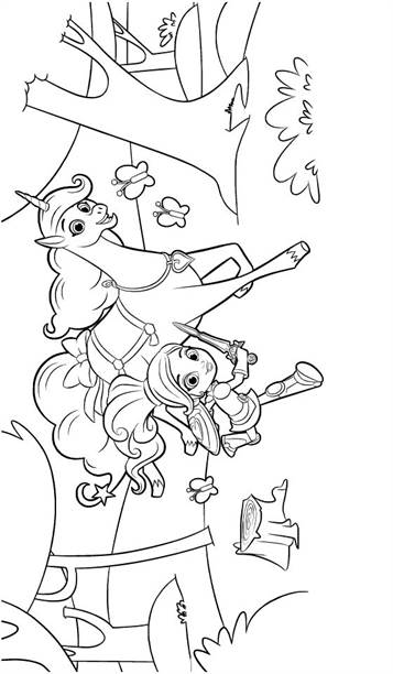 nella the princess knight colouring pages